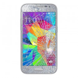 [Réparation] Vitre Tactile ORIGINALE Argent + Adhésifs - SAMSUNG Galaxy CORE Prime VE - G361F à Caen