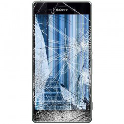 [Réparation] Bloc Avant ORIGINAL Argent / Vert - SONY Xperia Z3 - D6603 / D6643 / D6653 à Caen